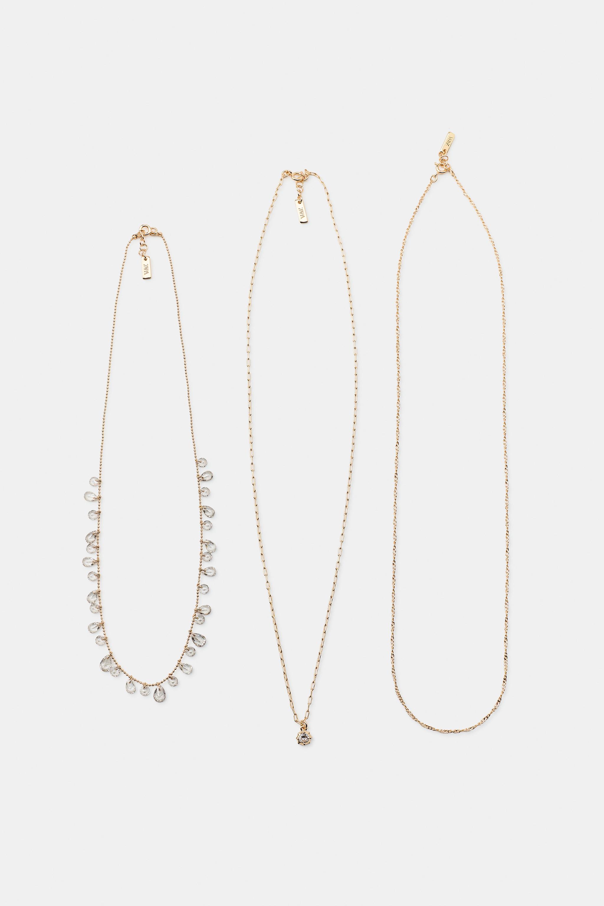LOT DE 3 COLLIERS FINS À BIJOUX